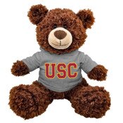 USC Trojans Frizzy Bear Brown in Hoodie Plush